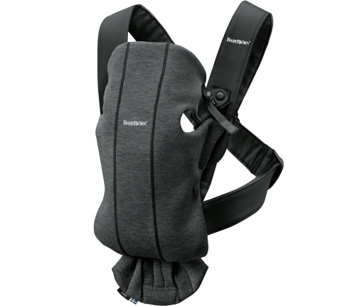 Ķengursoma BabyBjorn Mini Baby Carrier 3D Jersey Charcoal grey 021076