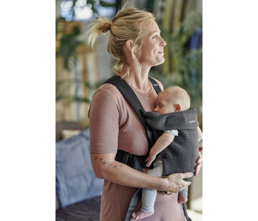 Ķengursoma BabyBjorn Mini Baby Carrier 3D Jersey Charcoal grey 021076