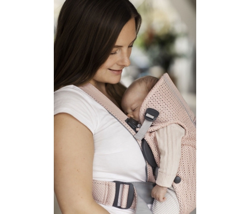 Ķengursoma BabyBjorn Baby Carrier Mini Pearly pink 3D Mesh