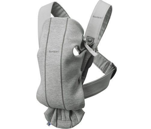 Ķengursoma BabyBjorn Mini Baby Carrier 3D Jersey Light grey 021072