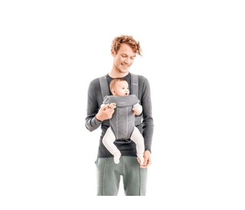 Ķengursoma BabyBjorn Mini Baby Carrier 3D Jersey Light grey 021072