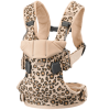 Ķengursoma BabyBjorn ONE Beige Leopard cotton 098075