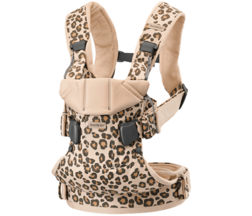 Ķengursoma BabyBjorn ONE Beige Leopard cotton 098075