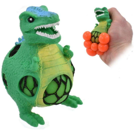 Kids Krafts Squeezy Mesh Dinosaurs Mīkstā Antistresa sietiņā rotaļlieta