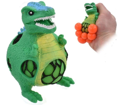 Kids Krafts Squeezy Mesh Dinosaurs Mīkstā Antistresa sietiņā rotaļlieta