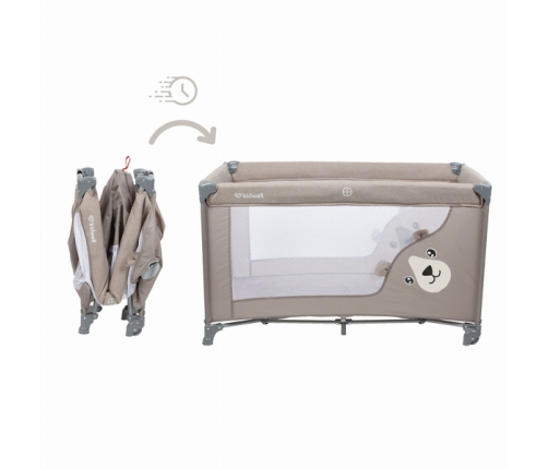 Kidwell Blissy Beige 3in1 Ceļojumu gulta-manēža + Aksesuāri