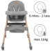 Kidwell Karimi Grey 2in1 Стульчик для кормления