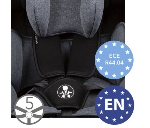 Kidwell ORBIT 360 Black 02 Bērnu Autokrēsls 0-36 kg