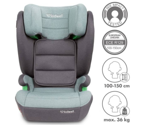 Kidwell Weston Turquoise Bērnu Autokrēsls Busteris 15-36 kg