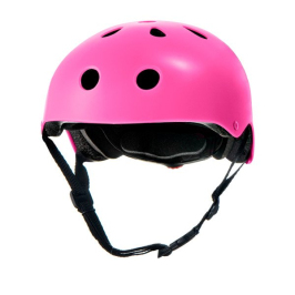 KinderKraft'18 Safety Pink Сертифицированный, регулируемый шлем для детей (48-52 cm)
