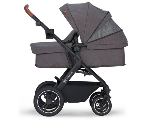 Kinderkraft B-Tour Dark Grey Air Bērnu Ratiņi Transformeris 3in1