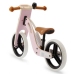 KinderKraft Balance Bike Uniq Pink Līdzsvara Ritenis ar koka rāmi