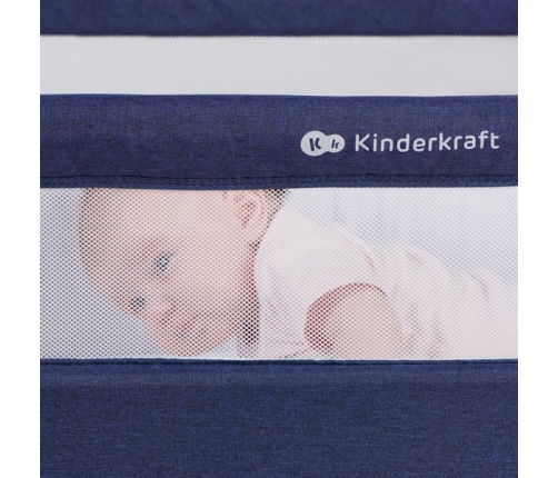 Kinderkraft Bea 2in1 Grey Приставная Кроватка