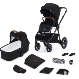 Kinderkraft Everyday Black Bērnu Ratiņi 2in1