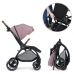 Kinderkraft Evolution + Cocoon Mauvelous Pink Прогулочная Коляска 2 в 1