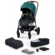 Kinderkraft Evolution + Cocoon Midnight Green Прогулочная Коляска 2 в 1