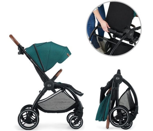 Kinderkraft Evolution + Cocoon Midnight Green Прогулочная Коляска 2 в 1