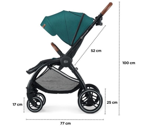 Kinderkraft Evolution + Cocoon Midnight Green Прогулочная Коляска 2 в 1