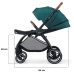 Kinderkraft Evolution + Cocoon Midnight Green Прогулочная Коляска 2 в 1