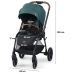 Kinderkraft Evolution + Cocoon Midnight Green Прогулочная Коляска 2 в 1