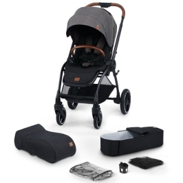 Kinderkraft Evolution + Cocoon Platinum Grey Прогулочная Коляска 2 в 1