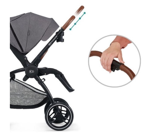 Kinderkraft Evolution + Cocoon Platinum Grey Sporta Ratiņi 2in1