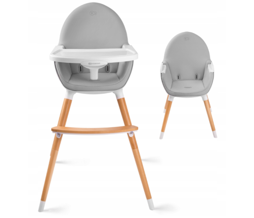 KinderKraft Fini Grey 2 in 1 Стульчик для кормления