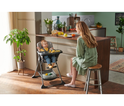 KinderKraft Foldee Green Barošanas Krēsls