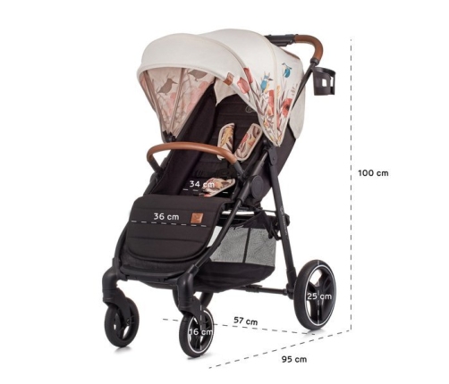 Kinderkraft Grande LX Bird Freedom Прогулочная Коляска