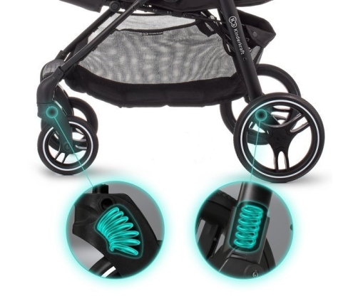 Kinderkraft Grande LX Black Прогулочная Коляска