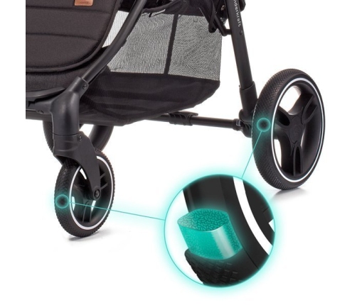 Kinderkraft Grande LX Black Sporta Ratiņi