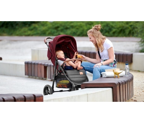 Kinderkraft Grande LX Burgundy Прогулочная Коляска