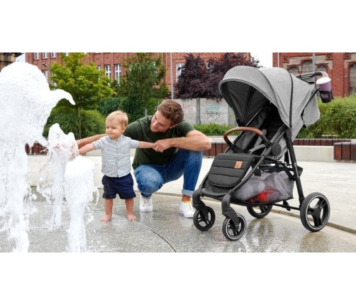 Kinderkraft Grande LX Grey Прогулочная Коляска