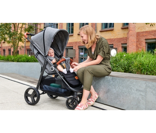 Kinderkraft Grande Plus Grey Прогулочная Коляска