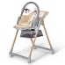 Kinderkraft Lastree Beige Wood Многофункциональный шезлонг и стульчик для кормления  2 в 1