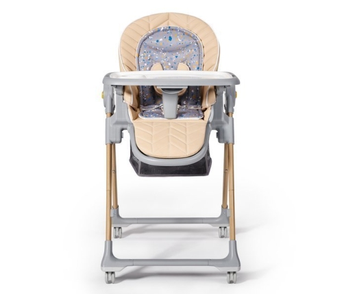 Kinderkraft Lastree Beige Wood Многофункциональный шезлонг и стульчик для кормления  2 в 1