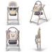 Kinderkraft Lastree Beige Wood Многофункциональный шезлонг и стульчик для кормления  2 в 1