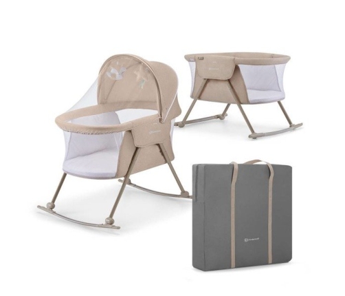 Kinderkraft Lovi Beige 3in1 Bērnu gulta-šūpulis