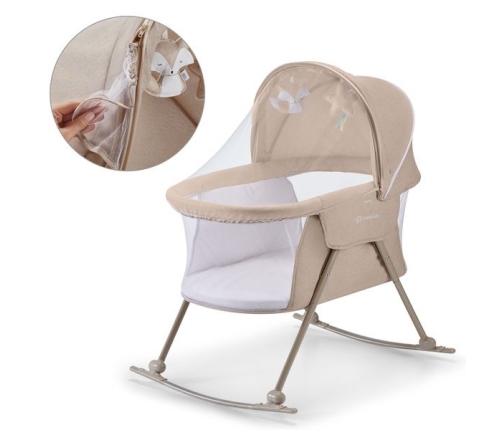 Kinderkraft Lovi Beige 3in1 Bērnu gulta-šūpulis