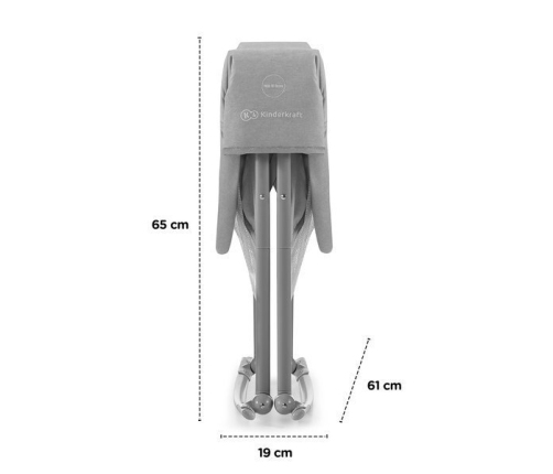 Kinderkraft Lovi Beige 3in1 Bērnu gulta-šūpulis