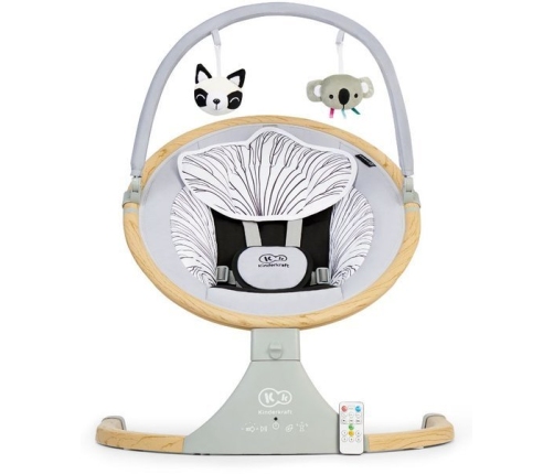 Kinderkraft Lumi Wooden Bluetooth Кресло-качели