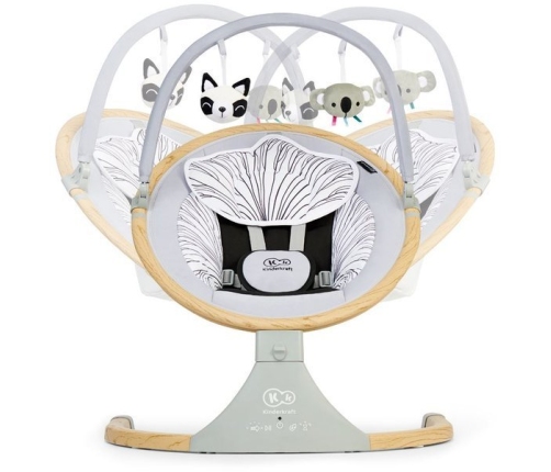 Kinderkraft Lumi Wooden Bluetooth Кресло-качели