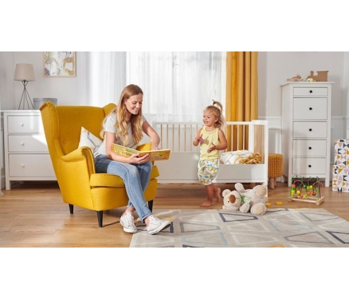 Kinderkraft Lunky White Bērnu gulta