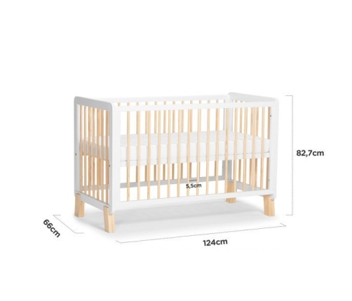 Kinderkraft Lunky White Детская кроватка