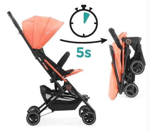 Kinderkraft Mini Dot Coral Sporta Ratiņi