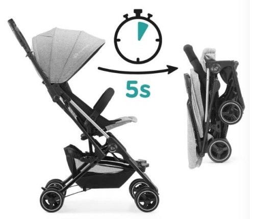 Kinderkraft Mini Dot Grey Sporta Ratiņi