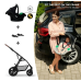 Kinderkraft Moov CT Black Детская Коляска 3 в 1