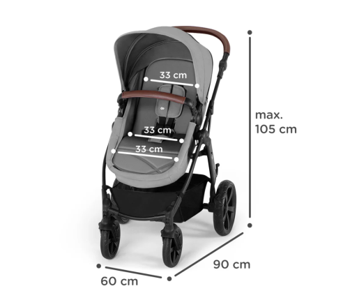 Kinderkraft Moov CT Black Bērnu Ratiņi 3in1