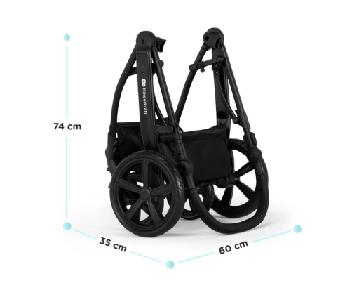 Kinderkraft Moov CT Black Bērnu Ratiņi 3in1