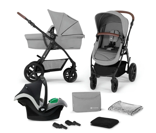 Kinderkraft Moov CT Grey Bērnu Ratiņi 3in1